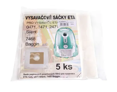 sáček vysavačový papírový ETA - x466, x471, x458  5ks